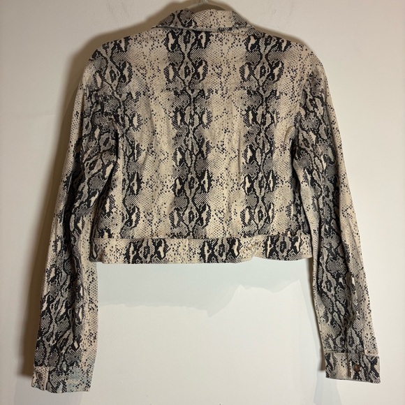 superdown hunter crop jacket in snake print size large - Picture 6 of 9